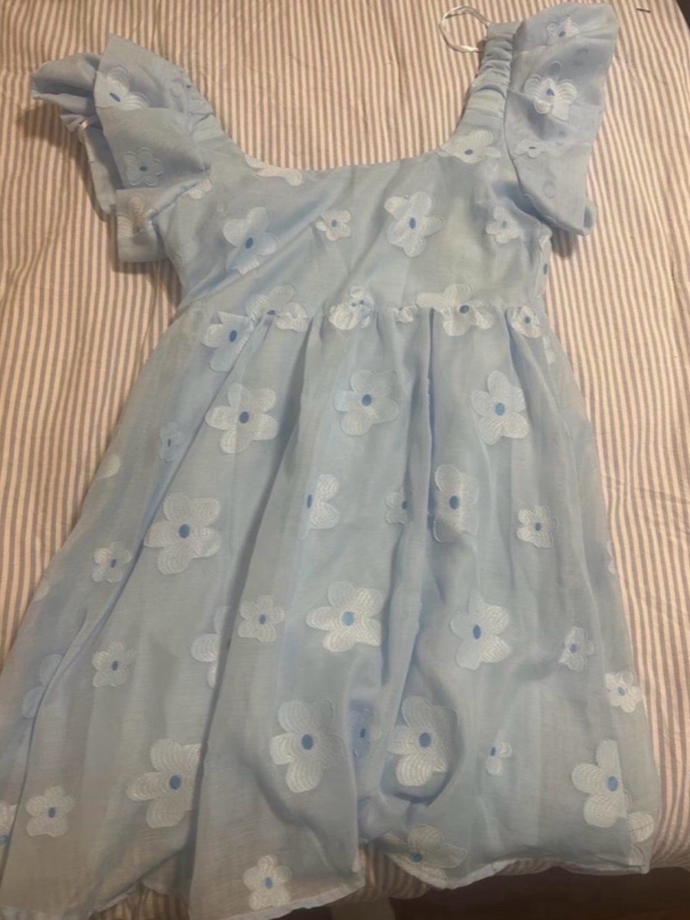 New In Blue Floral Women’s Dress